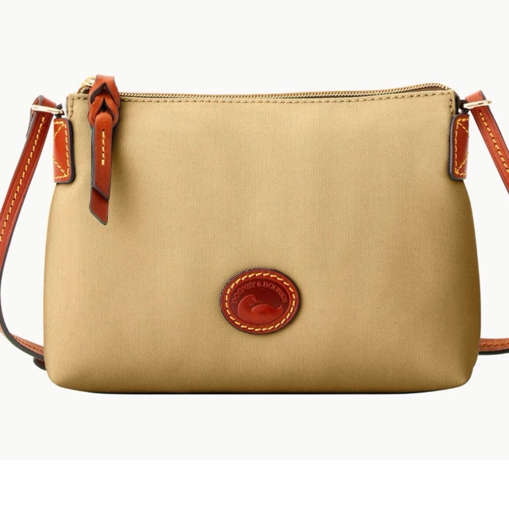 Dooney & Bourke Tan Nylon Crossbody Pouchette